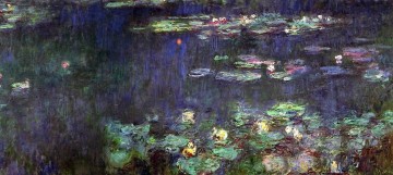 Claude Monet Werke - Grün Spiegelung rechte Hälfte Claude Monet